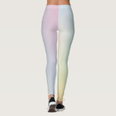 Pastel Gradient Vintages Muster Leggings (Rückseite)