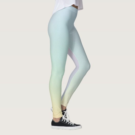 Pastel Gradient Vintages Muster Leggings (Rechts)
