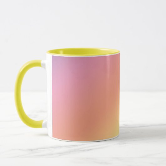 Pastel Gradient Yellow Tasse (Links)