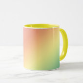 Pastel Gradient Yellow Tasse (VorderseiteRechts)