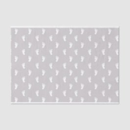 PASTEL GRAY BABY FEET SEIDENPAPIER