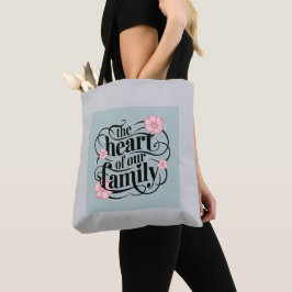 Pastel Gray Heartfelt Familienangebot Tasche