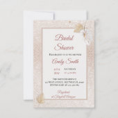 Pastel Gray Silk Brautparty Invintation RSVP Karte (Vorderseite)