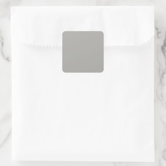Pastel Gray Square Sticker (Tasche)