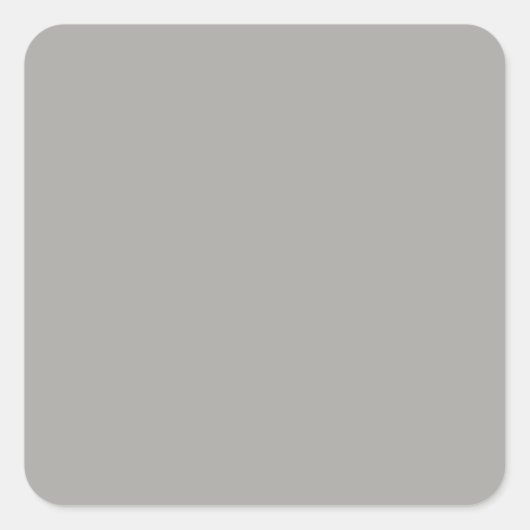 Pastel Gray Square Sticker (Vorderseite)