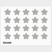 Pastel Gray Star Sticker (Blatt)