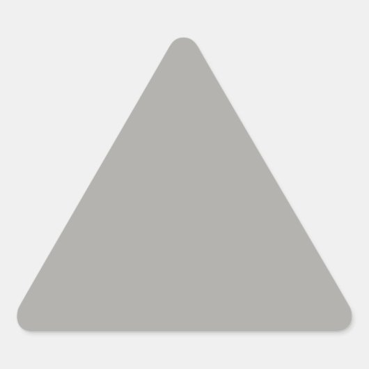 Pastel Gray Triangle Sticker (Vorderseite)