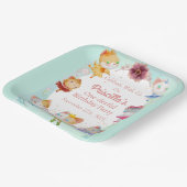 Pastel Green All Ballerina Cat Kindergeburtstag Pa Pappteller (Gewinkelt)