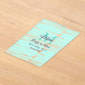 Pastel green baby in bloom monogram baby shower te acryleinladungen (Ablage )