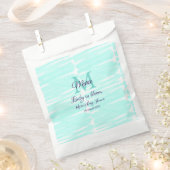 Pastel green baby in bloom monogram baby shower te geschenktütchen (Ausgeschnitten)