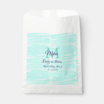 Pastel green baby in bloom monogram baby shower te