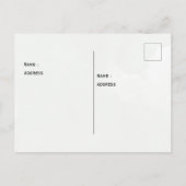 Pastel Green Beige Babydusche Postkarte (Rückseite)