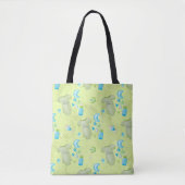 PASTEL GREEN BLAUE WHITE BABY BOY ITEMS TASCHE (Vorderseite)