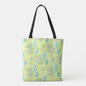 PASTEL GREEN BLAUE WHITE BABY BOY ITEMS TASCHE (Rückseite)