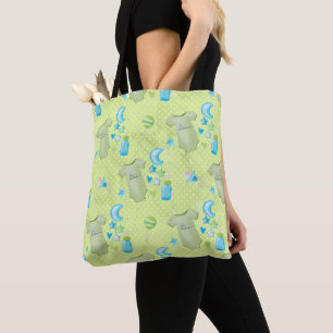 PASTEL GREEN BLAUE WHITE BABY BOY ITEMS TASCHE