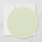 Pastel Green Bow Taufe Einladung (Rückseite)