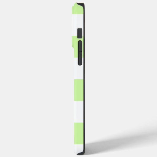Pastel Green Checkered Gingham Pattern Case-Mate iPhone Hülle (Rückseite / Links)