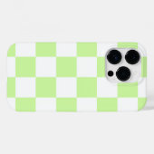 Pastel Green Checkered Gingham Pattern Case-Mate iPhone Hülle (Rückseite (Horizontal))