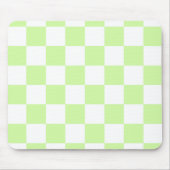 Pastel Green Checkered Gingham Pattern Mousepad (Vorne)