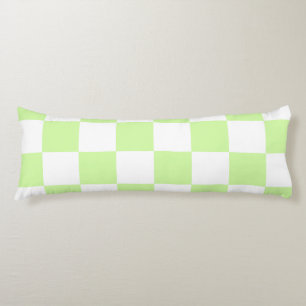 Pastel Green Checkered Gingham Pattern Seitenschläferkissen
