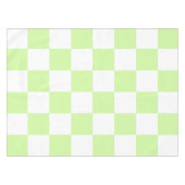 Pastel Green Checkered Gingham Pattern Tischdecke (Vorderseite (Horizontal))