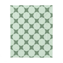 Pastel Green Circle Hexagon skandinavisches Muster