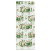 PASTEL GREEN & CREAM IRISH GETRÄNKE GESCHENKTÜTE FÜR WEINFLASCHEN (Rückseite)