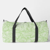 PASTEL GREEN ELABORATE PAISLEY PATTERN & DOTS DUFFLE BAG (Vorderseite)