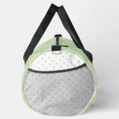 PASTEL GREEN ELABORATE PAISLEY PATTERN & DOTS DUFFLE BAG (Rechts)