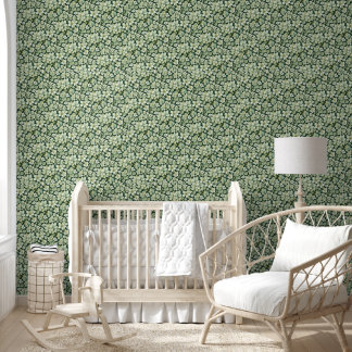 Pastel Green Floral Wallpaper Tapete