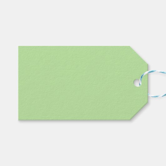 Pastel Green Gift Tags Geschenkanhänger (Vorderseite (Horizontal))
