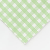 Pastel Green Gingham Pattern Fleecedecke (Ecke)
