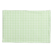 Pastel Green Gingham Pattern Kissenbezug (Rückseite)