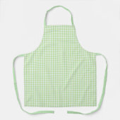Pastel Green Gingham Pattern Schürze (Vorderseite)