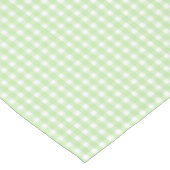 Pastel Green Gingham Pattern Tischdecke (Schrägansicht)