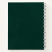 Pastel Green Heart Motivierend Zitat Emerald Notizblock (Rückseite)