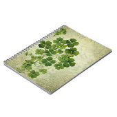PASTEL GREEN INTRICATE LACE SEHEN IRISH PATTERN NOTIZBLOCK (Linke Seite)