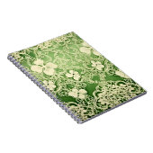 PASTEL GREEN INTRICATE LACE SEHEN IRISH PATTERN NOTIZBLOCK (Rechte Seite)