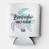 Pastel Green Lila Tribal Turtle Family Wiedersehen Dosenkühler (Vorderseite)