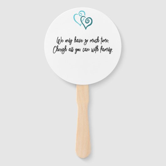 Pastel Green Lila Tribal Turtle Family Wiedersehen Fächer (Rückseite)