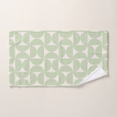Pastel Green Mitte Jahrhundert Modernes Muster Badhandtuch Set (Handtuch)