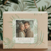 Pastel Green Palm Tree Holiday Foto