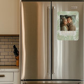 Pastel Green Palm Tree Holiday Magnet