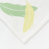 Pastel Green Parakeet Blanket Fleecedecke (Ecke)