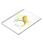Pastel Green Parakeet Notizblock (Linke Seite)