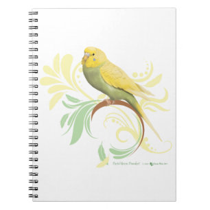 Pastel Green Parakeet Notizblock