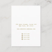 Pastel Green Plaster Abstrakte Nekklasseanzeige Visitenkarte (Rückseite)