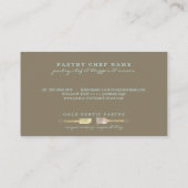 Pastel Green Rustic Eukalyptus Bäckerei Visitenkarte (Rückseite)