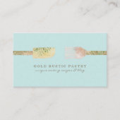 Pastel Green Rustic Eukalyptus Bäckerei Visitenkarte (Vorderseite)