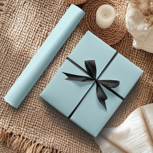 Pastel Green Solid Color | Classic | elegant Geschenkpapier